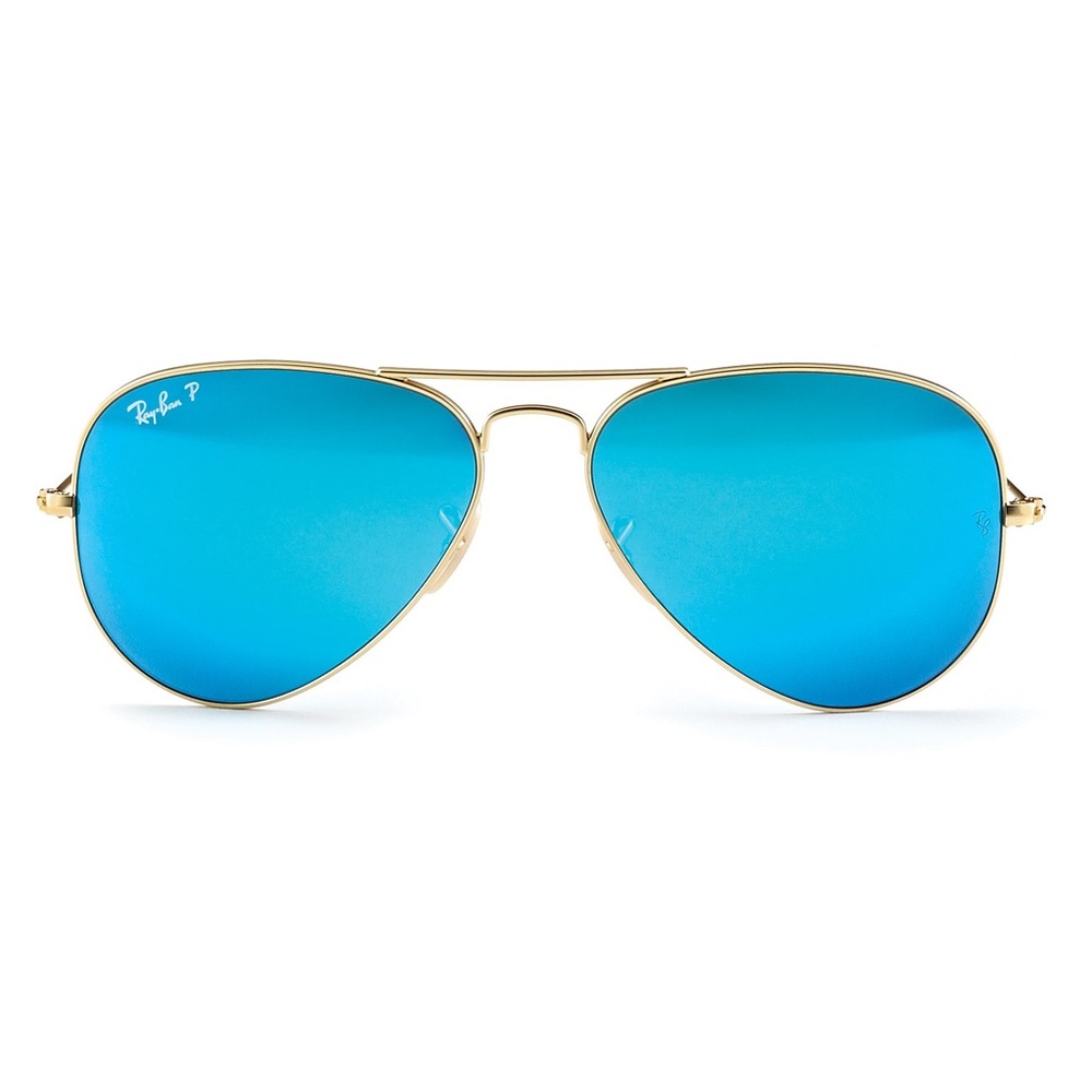 Polarized Ray Ban Blue Flash Lens Aviators